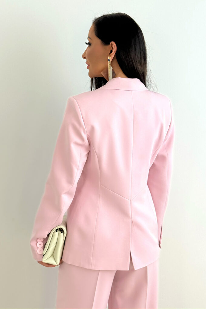 MALVA - różowy elegancki garnitur damski