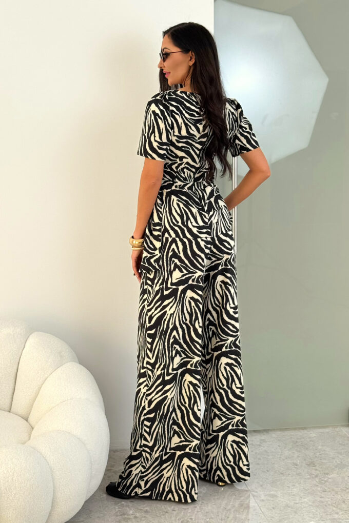 ROMA – print zebra komplet wizytowy damski